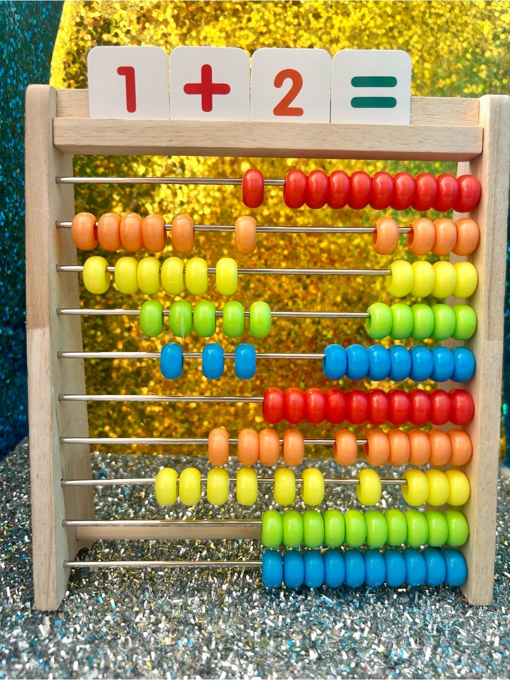 Wooden Educational Bead Abacus - Multicolor Counting Toy